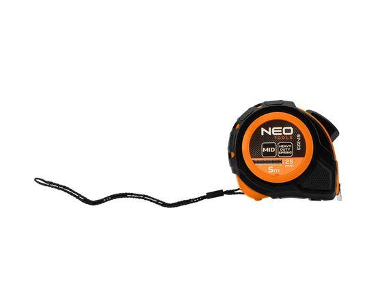 Рулетка Neo Tools 5мx25мм, с фиксатором сматывания (67-223), изображение 7 Рулетка Neo Tools 5мx25мм, с фиксатором сматывания (67-223), изображение 7