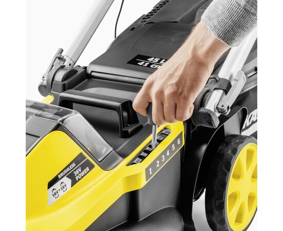 Газонокосилка Karcher LMO 5-18 Dual 18V, 41см, 25-70мм (без АКБ и ЗУ) (1.445-430.0), изображение 2 Газонокосилка Karcher LMO 5-18 Dual 18V, 41см, 25-70мм (без АКБ и ЗУ) (1.445-430.0), изображение 2