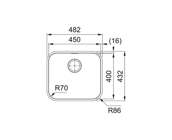 Мойка кухонная Franke SRX 110-45 (122.0739.592), изображение 2 Мойка кухонная Franke SRX 110-45 (122.0739.592), изображение 2