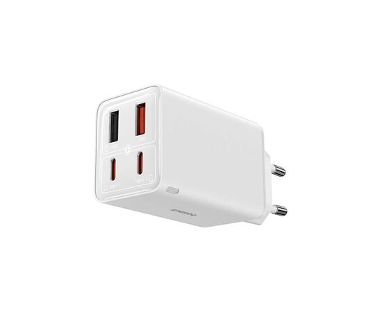 Зарядное устройство Baseus GaN6 Pro Fast Charger 2C+2U 65W + Cable 1.0m Type-C 100W white (P10162701213-00), изображение 2 Зарядное устройство Baseus GaN6 Pro Fast Charger 2C+2U 65W + Cable 1.0m Type-C 100W white (P10162701213-00), изображение 2