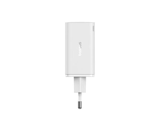 Зарядное устройство Baseus GaN6 Pro Fast Charger 2C+2U 65W + Cable 1.0m Type-C 100W white (P10162701213-00), изображение 5 Зарядное устройство Baseus GaN6 Pro Fast Charger 2C+2U 65W + Cable 1.0m Type-C 100W white (P10162701213-00), изображение 5