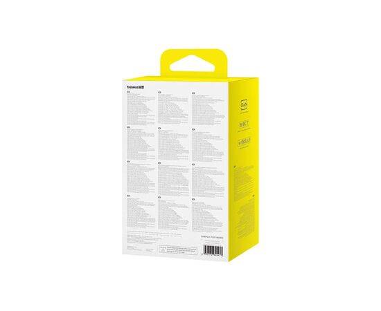 Зарядное устройство Baseus GaN6 Pro Fast Charger 2C+2U 65W + Cable 1.0m Type-C 100W white (P10162701213-00), изображение 9 Зарядное устройство Baseus GaN6 Pro Fast Charger 2C+2U 65W + Cable 1.0m Type-C 100W white (P10162701213-00), изображение 9