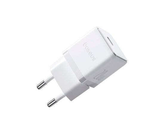 Зарядное устройство Baseus Palm Fast Charger 1C 20W + Cable 1.0m Type-C 60W white (P10111602213-01), изображение 3 Зарядное устройство Baseus Palm Fast Charger 1C 20W + Cable 1.0m Type-C 60W white (P10111602213-01), изображение 3