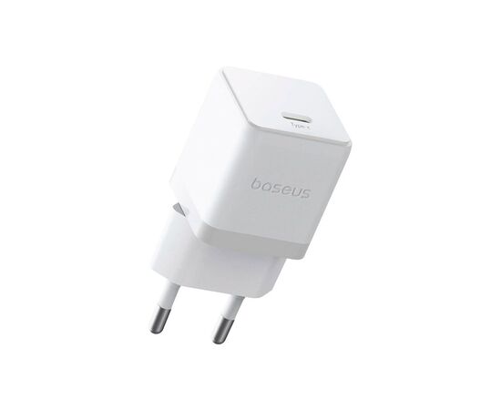 Зарядное устройство Baseus Palm Fast Charger 1C 20W + Cable 1.0m Type-C 60W white (P10111602213-01), изображение 4 Зарядное устройство Baseus Palm Fast Charger 1C 20W + Cable 1.0m Type-C 60W white (P10111602213-01), изображение 4