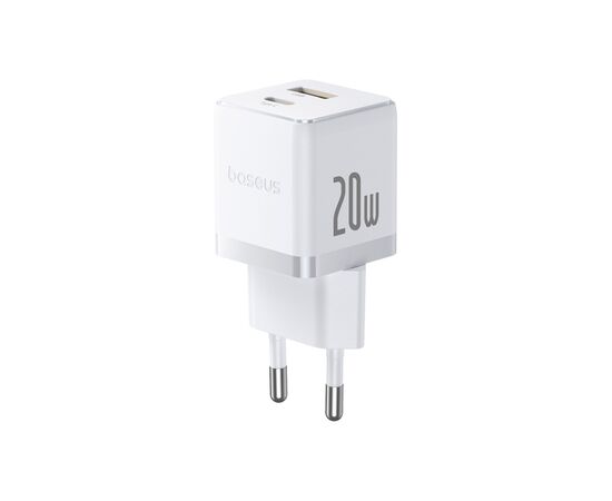 Зарядное устройство Baseus Palm Fast Charger C+U 20W moon white (P10111608213-00), изображение 3 Зарядное устройство Baseus Palm Fast Charger C+U 20W moon white (P10111608213-00), изображение 3