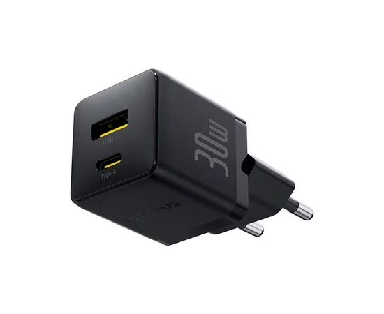 Зарядний пристрій Baseus Palm Fast Charger C+U 30W cluster black (P1011160A113-00), зображення 2 Зарядний пристрій Baseus Palm Fast Charger C+U 30W cluster black (P1011160A113-00), зображення 2