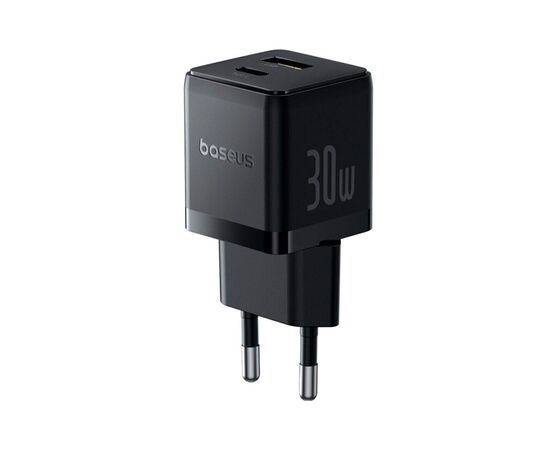 Зарядний пристрій Baseus Palm Fast Charger C+U 30W cluster black (P1011160A113-00), зображення 3 Зарядний пристрій Baseus Palm Fast Charger C+U 30W cluster black (P1011160A113-00), зображення 3