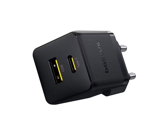 Зарядний пристрій Baseus Palm Fast Charger C+U 30W cluster black (P1011160A113-00), зображення 4 Зарядний пристрій Baseus Palm Fast Charger C+U 30W cluster black (P1011160A113-00), зображення 4