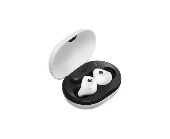 Наушники SteelSeries Arctis GameBuds Bluetooth White (61682), изображение 2 Наушники SteelSeries Arctis GameBuds Bluetooth White (61682), изображение 2