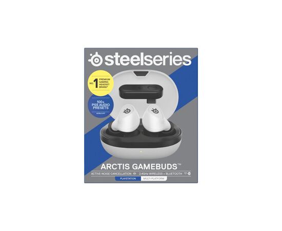 Наушники SteelSeries Arctis GameBuds Bluetooth White (61682), изображение 5 Наушники SteelSeries Arctis GameBuds Bluetooth White (61682), изображение 5