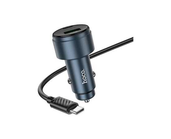 Зарядное устройство HOCO HOCO Z57B Glorious 63W dual-port display USB-C PD45W + USB QC3.0 + cable USB-C Metal Gray (6942007633185), изображение 2 Зарядное устройство HOCO HOCO Z57B Glorious 63W dual-port display USB-C PD45W + USB QC3.0 + cable USB-C Metal Gray (6942007633185), изображение 2
