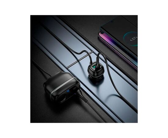 Зарядное устройство HOCO HOCO Z59A Rank 96W 2xUSB + 2xUSB Black (6942007641517), изображение 7 Зарядное устройство HOCO HOCO Z59A Rank 96W 2xUSB + 2xUSB Black (6942007641517), изображение 7