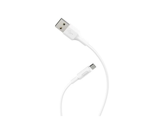 Дата кабель USB 2.0 AM to Micro 5P 1.0m 2A PVC X25 white HOCO (6957531080138), изображение 3 Дата кабель USB 2.0 AM to Micro 5P 1.0m 2A PVC X25 white HOCO (6957531080138), изображение 3