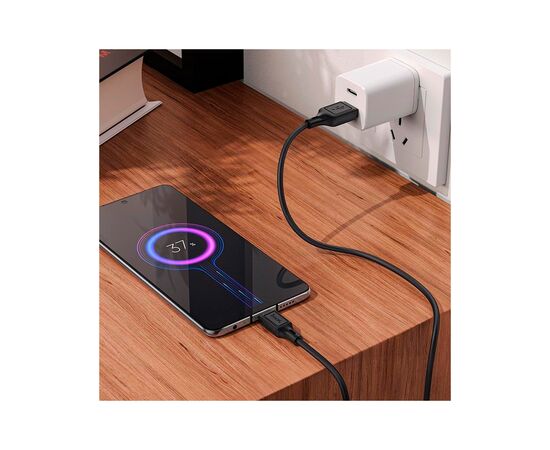Дата кабель USB 2.0 AM to Micro 5P 1.0m Cool silicone X90 black HOCO (6931474788429), изображение 6 Дата кабель USB 2.0 AM to Micro 5P 1.0m Cool silicone X90 black HOCO (6931474788429), изображение 6