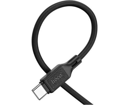 Дата кабель USB-C to USB-C 1.0m Cool silicone X90 black HOCO (6931474788443), изображение 2 Дата кабель USB-C to USB-C 1.0m Cool silicone X90 black HOCO (6931474788443), изображение 2