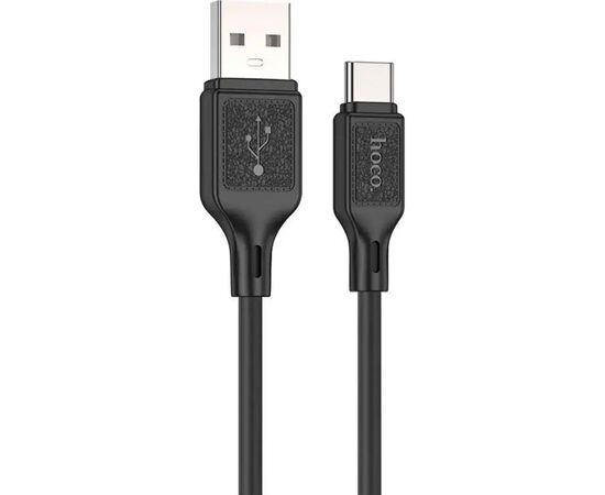 Дата кабель USB-C to USB-C 1.0m Cool silicone X90 black HOCO (6931474788443)