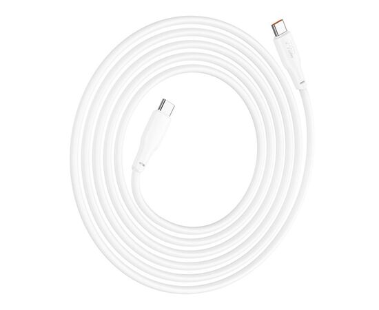 Дата кабель USB-C to USB-C 1.0m 100W TPE X93 white HOCO (6931474790712)