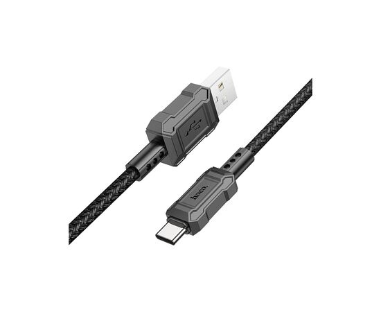 Дата кабель USB 2.0 AM to USB-C 1.0m Leader charging X94 black HOCO (6931474794291), изображение 2 Дата кабель USB 2.0 AM to USB-C 1.0m Leader charging X94 black HOCO (6931474794291), изображение 2