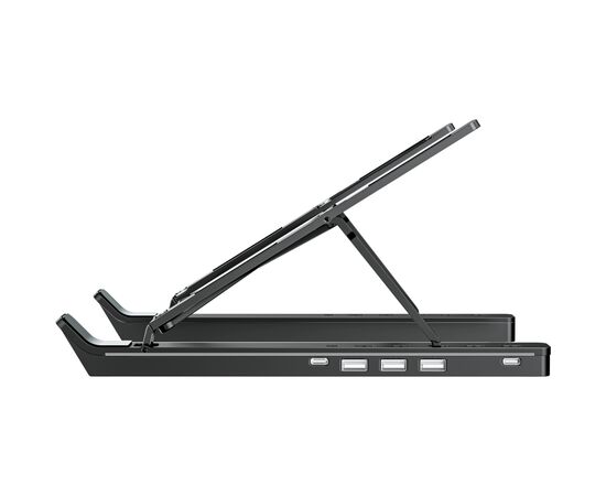 Подставка для ноутбука OfficePro LS320HUB Black (LS320HUB), изображение 3 Подставка для ноутбука OfficePro LS320HUB Black (LS320HUB), изображение 3