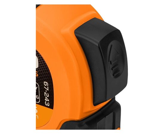 Рулетка Neo Tools Super Black, 5мx25мм, с фиксатором сматывания, магнит (67-243), изображение 8 Рулетка Neo Tools Super Black, 5мx25мм, с фиксатором сматывания, магнит (67-243), изображение 8