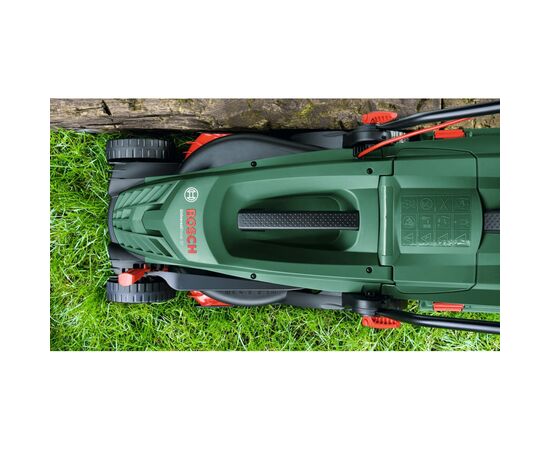 Газонокосилка Bosch UniversalRotak 37-555 1400Вт, 37см, 40л, 27-50мм, 15.5кг (0.600.8A6.501), изображение 3 Газонокосилка Bosch UniversalRotak 37-555 1400Вт, 37см, 40л, 27-50мм, 15.5кг (0.600.8A6.501), изображение 3