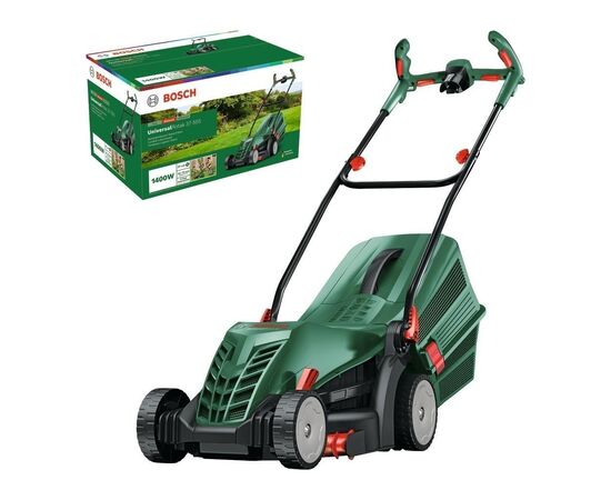 Газонокосилка Bosch UniversalRotak 37-555 1400Вт, 37см, 40л, 27-50мм, 15.5кг (0.600.8A6.501), изображение 7 Газонокосилка Bosch UniversalRotak 37-555 1400Вт, 37см, 40л, 27-50мм, 15.5кг (0.600.8A6.501), изображение 7