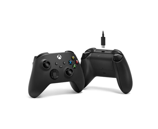 Геймпад Microsoft Wireless Controller Carbon Black + USB Type-C (1V8-00002), изображение 3 Геймпад Microsoft Wireless Controller Carbon Black + USB Type-C (1V8-00002), изображение 3