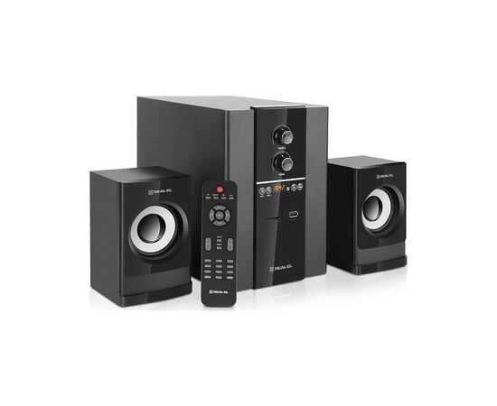 Акустическая система REAL-EL M-355 Black (EL121300015), изображение 2 Акустическая система REAL-EL M-355 Black (EL121300015), изображение 2