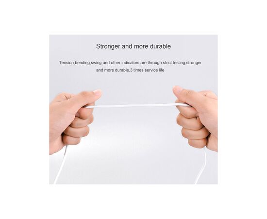 Дата кабель USB 2.0 AM to Micro 5P 2.0m 2.4A PVC X1 white HOCO (6957531042686), изображение 6 Дата кабель USB 2.0 AM to Micro 5P 2.0m 2.4A PVC X1 white HOCO (6957531042686), изображение 6