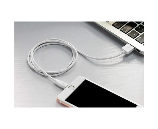Дата кабель USB 2.0 AM to Micro 5P 2.0m 2.4A PVC X1 white HOCO (6957531042686), изображение 8 Дата кабель USB 2.0 AM to Micro 5P 2.0m 2.4A PVC X1 white HOCO (6957531042686), изображение 8