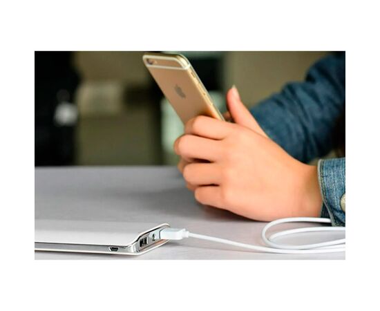 Дата кабель USB 2.0 AM to Micro 5P 2.0m 2.4A PVC X1 white HOCO (6957531042686), изображение 9 Дата кабель USB 2.0 AM to Micro 5P 2.0m 2.4A PVC X1 white HOCO (6957531042686), изображение 9