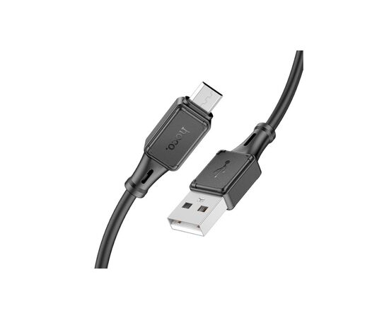 Дата кабель USB 2.0 AM to Micro 5P 1.0m Assistant silicone X101 black HOCO (6942007604055), изображение 3 Дата кабель USB 2.0 AM to Micro 5P 1.0m Assistant silicone X101 black HOCO (6942007604055), изображение 3