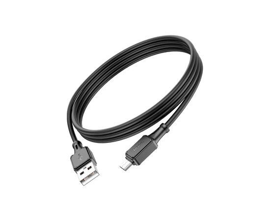 Дата кабель USB 2.0 AM to Micro 5P 1.0m Assistant silicone X101 black HOCO (6942007604055), изображение 4 Дата кабель USB 2.0 AM to Micro 5P 1.0m Assistant silicone X101 black HOCO (6942007604055), изображение 4