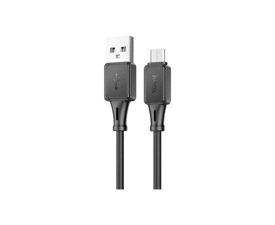 Дата кабель USB 2.0 AM to Micro 5P 1.0m Assistant silicone X101 black HOCO (6942007604055)