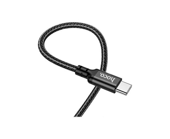 Дата кабель USB-C to USB-C 1.0m 60W nylon X14 black HOCO (6931474752215), изображение 4 Дата кабель USB-C to USB-C 1.0m 60W nylon X14 black HOCO (6931474752215), изображение 4