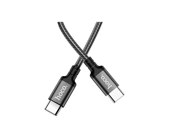 Дата кабель USB-C to USB-C 1.0m 60W nylon X14 black HOCO (6931474752215), изображение 6 Дата кабель USB-C to USB-C 1.0m 60W nylon X14 black HOCO (6931474752215), изображение 6