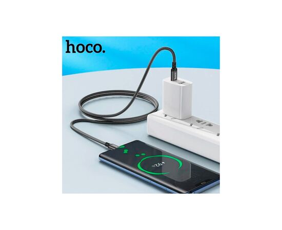 Дата кабель USB-C to USB-C 1.0m 60W nylon X14 black HOCO (6931474752215), изображение 8 Дата кабель USB-C to USB-C 1.0m 60W nylon X14 black HOCO (6931474752215), изображение 8