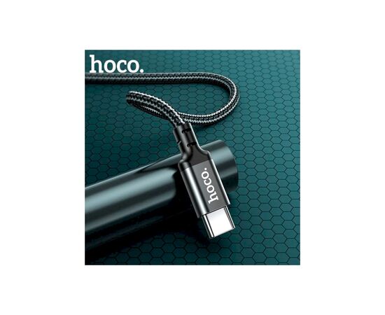 Дата кабель USB-C to USB-C 1.0m 60W nylon X14 black HOCO (6931474752215), изображение 9 Дата кабель USB-C to USB-C 1.0m 60W nylon X14 black HOCO (6931474752215), изображение 9