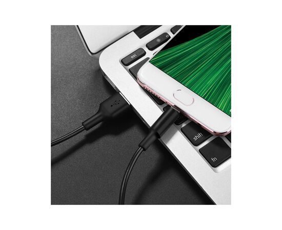 Дата кабель USB 2.0 AM to Micro 5P 1.0m 2A PVC X25 black HOCO (6957531080121), изображение 5 Дата кабель USB 2.0 AM to Micro 5P 1.0m 2A PVC X25 black HOCO (6957531080121), изображение 5