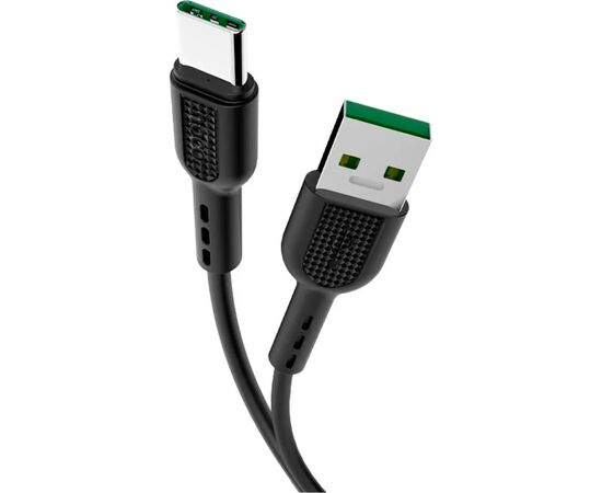Дата кабель USB-C to USB-C 1.0m 5A Surge charging X33 black HOCO (6931474706119), изображение 2 Дата кабель USB-C to USB-C 1.0m 5A Surge charging X33 black HOCO (6931474706119), изображение 2