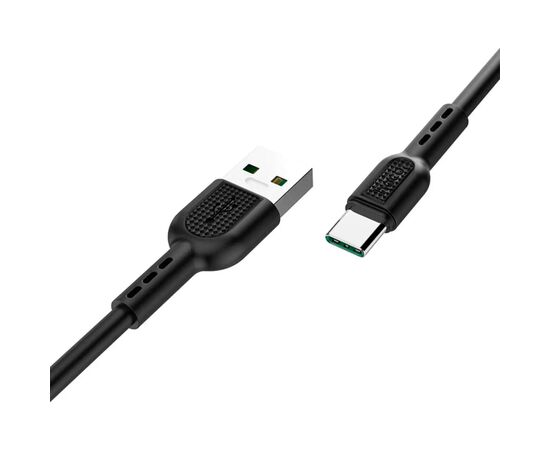 Дата кабель USB-C to USB-C 1.0m 5A Surge charging X33 black HOCO (6931474706119), изображение 3 Дата кабель USB-C to USB-C 1.0m 5A Surge charging X33 black HOCO (6931474706119), изображение 3