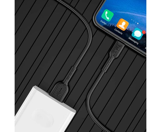 Дата кабель USB-C to USB-C 1.0m 5A Surge charging X33 black HOCO (6931474706119), изображение 6 Дата кабель USB-C to USB-C 1.0m 5A Surge charging X33 black HOCO (6931474706119), изображение 6