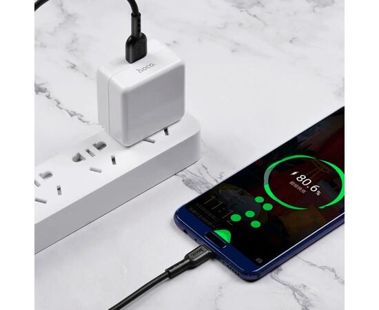 Дата кабель USB-C to USB-C 1.0m 5A Surge charging X33 black HOCO (6931474706119), изображение 7 Дата кабель USB-C to USB-C 1.0m 5A Surge charging X33 black HOCO (6931474706119), изображение 7