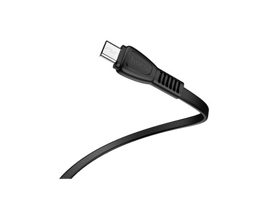 Дата кабель USB 2.0 AM to Micro 5P 1.0m 2.4A TPE X40 black HOCO (6931474711670), изображение 3 Дата кабель USB 2.0 AM to Micro 5P 1.0m 2.4A TPE X40 black HOCO (6931474711670), изображение 3