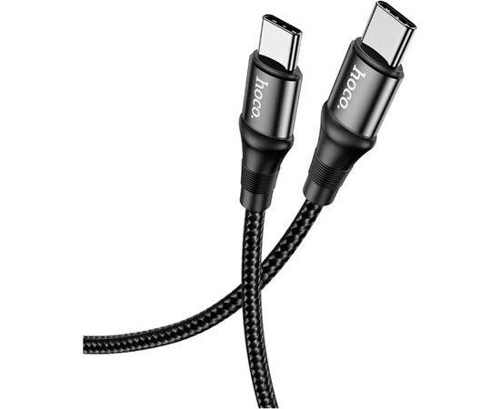 Дата кабель USB-C to USB-C 1.0m Exquisito 100W X50 black HOCO (6931474734259)