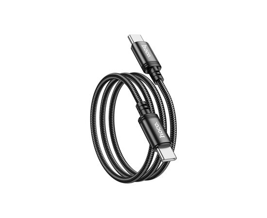 Дата кабель USB-C to USB-C 1.0m Wind 60W X89 black HOCO (6931474784384), изображение 4 Дата кабель USB-C to USB-C 1.0m Wind 60W X89 black HOCO (6931474784384), изображение 4