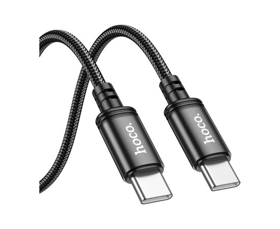 Дата кабель USB-C to USB-C 3.0m Radiance 60W X91 black HOCO (6931474788733), изображение 2 Дата кабель USB-C to USB-C 3.0m Radiance 60W X91 black HOCO (6931474788733), изображение 2
