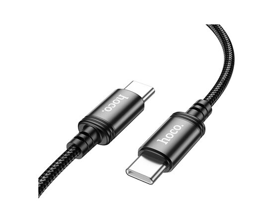 Дата кабель USB-C to USB-C 3.0m Radiance 60W X91 black HOCO (6931474788733), изображение 3 Дата кабель USB-C to USB-C 3.0m Radiance 60W X91 black HOCO (6931474788733), изображение 3