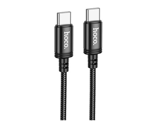Дата кабель USB-C to USB-C 3.0m Radiance 60W X91 black HOCO (6931474788733)
