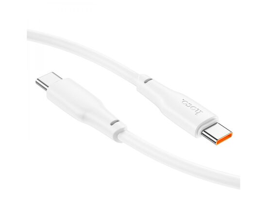 Дата кабель USB-C to USB-C 2.0m 100W TPE X93 white HOCO (6931474790729), изображение 4 Дата кабель USB-C to USB-C 2.0m 100W TPE X93 white HOCO (6931474790729), изображение 4